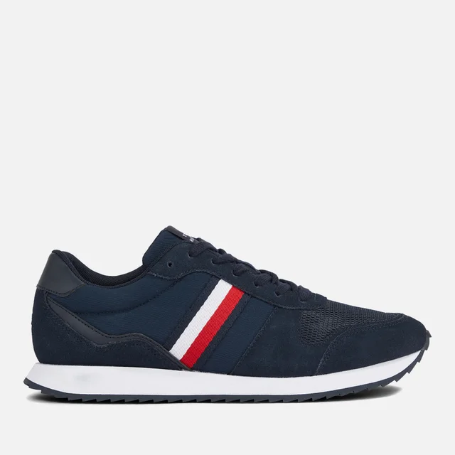 Tommy Hilfiger Men's Evo Mix Suede, Leather and Mesh Trainers
