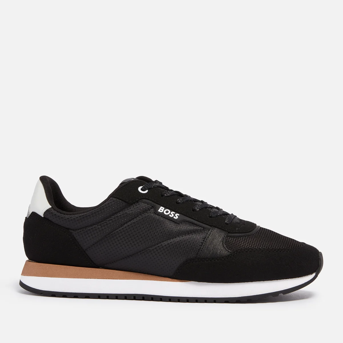 BOSS Men's Kai Runn Faux Suede and Shell Trainers Image 1