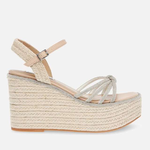 Steve Madden Women's Jaded Faux Leather Wedge Espadrille Sandals