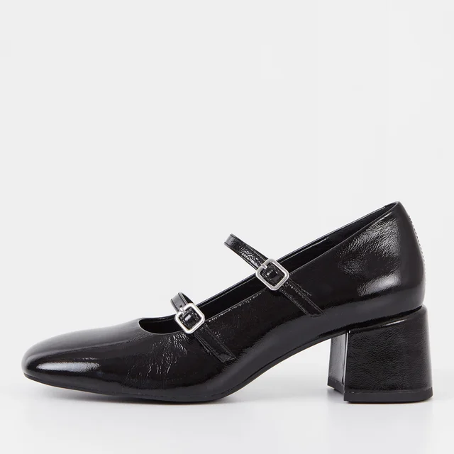 Vagabond Women's Adison Patent Leather Heeled Mary Jane Shoes - Black