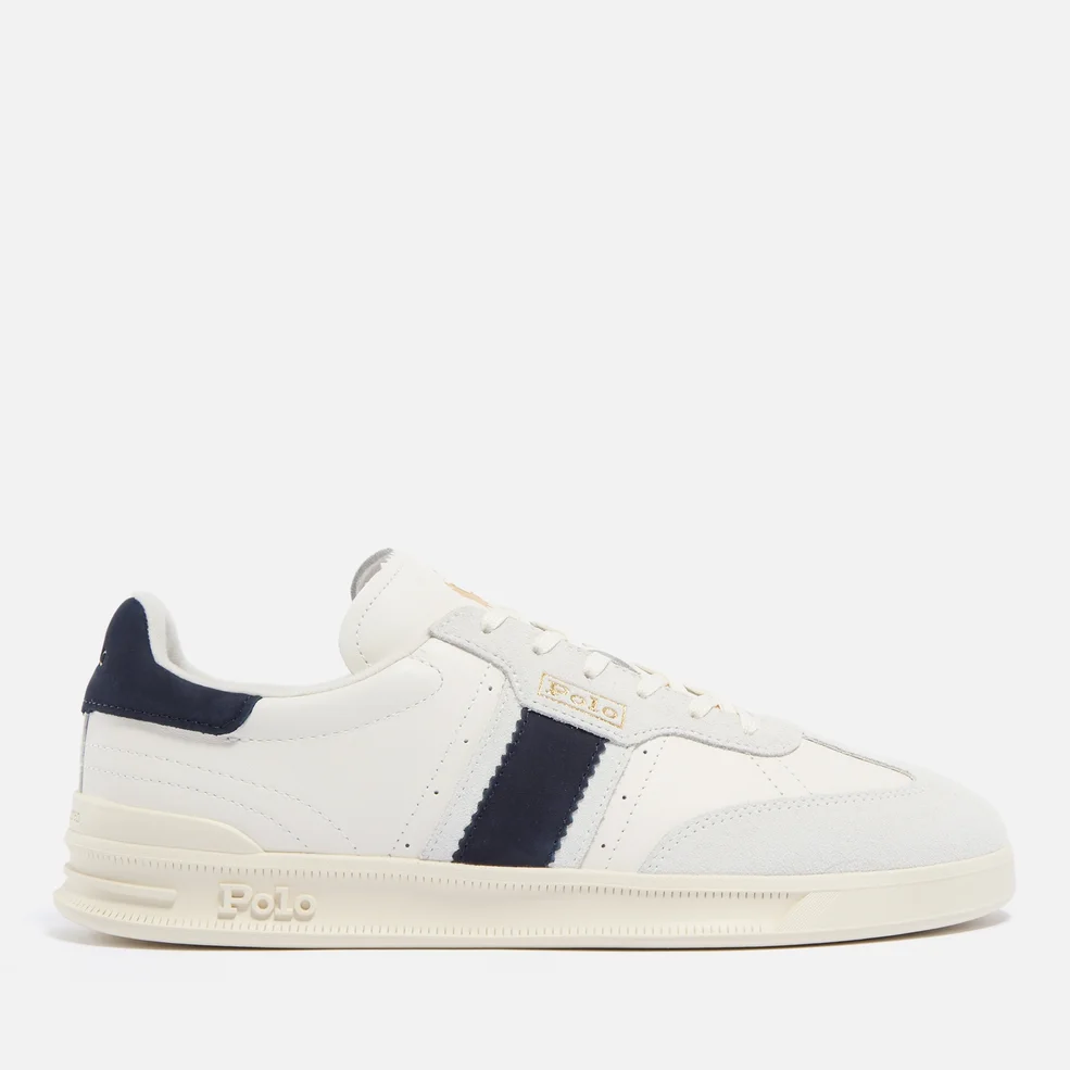 Polo Ralph Lauren Men's Heritage Area Leather and Suede Trainers Image 1