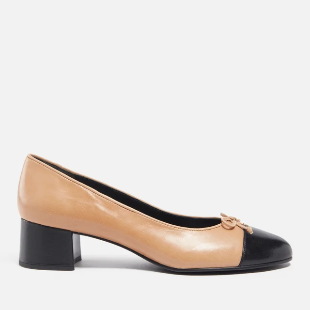 Tory Burch Women's Two-Tone Leather Heeled Pumps