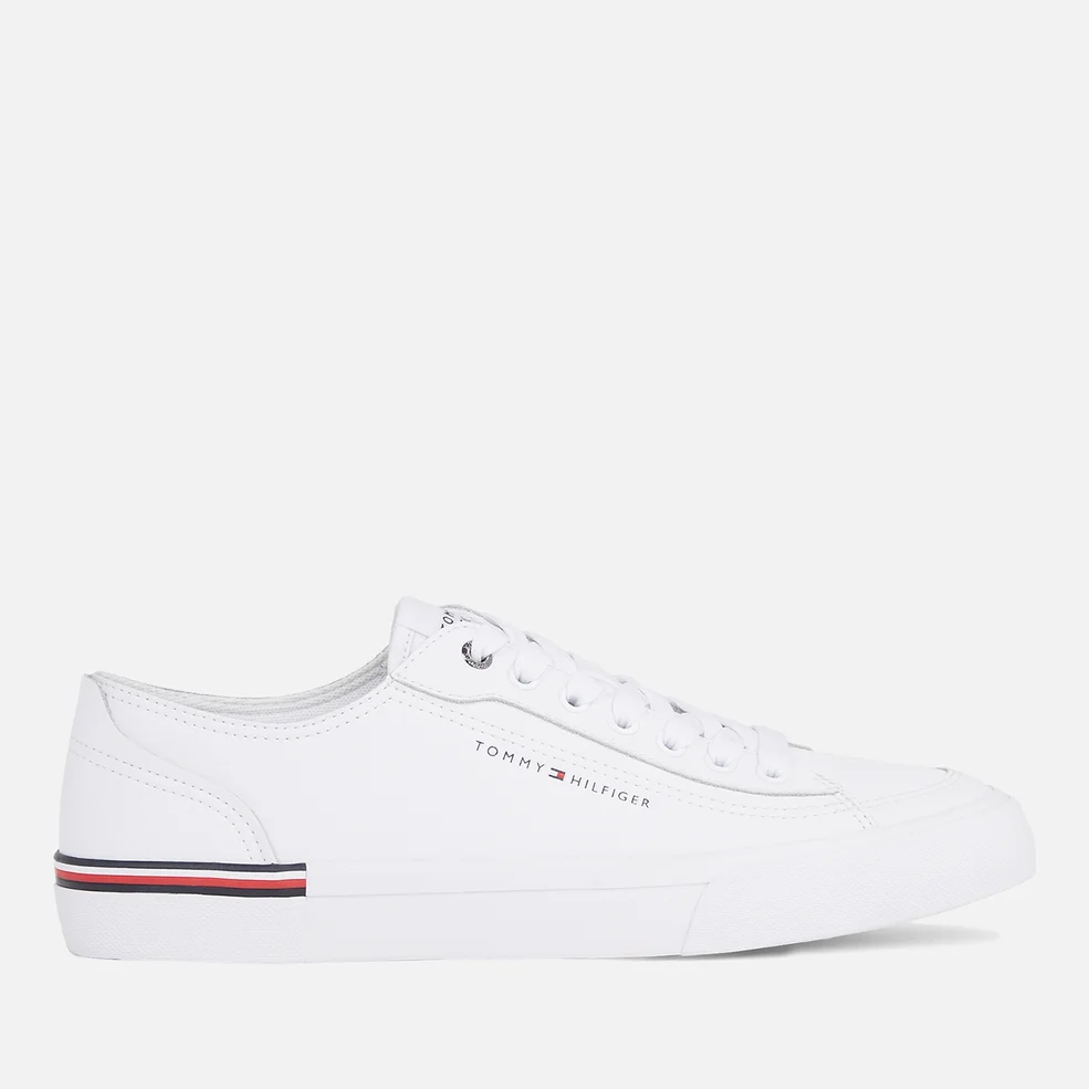 Tommy Hilfiger Men's Vulcanized Leather and Faux Leather Trainers Image 1