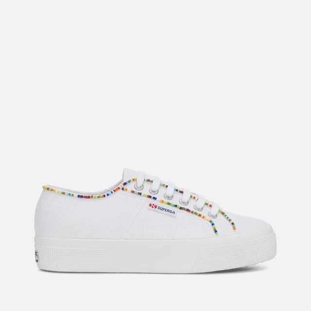 Superga Women's 2740 Embellished Beaded Canvas Trainers
