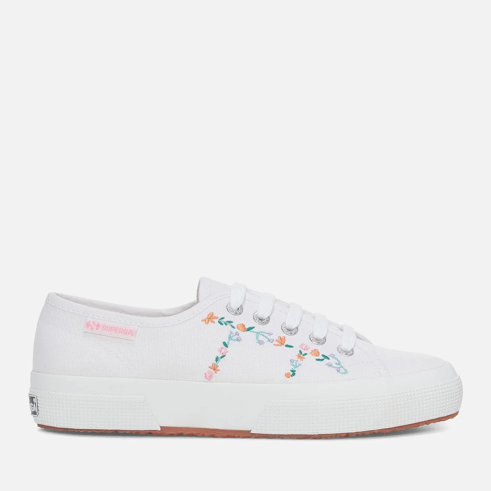 Superga Women's 2750 Floral-Embroidered Canvas Trainers Image 1