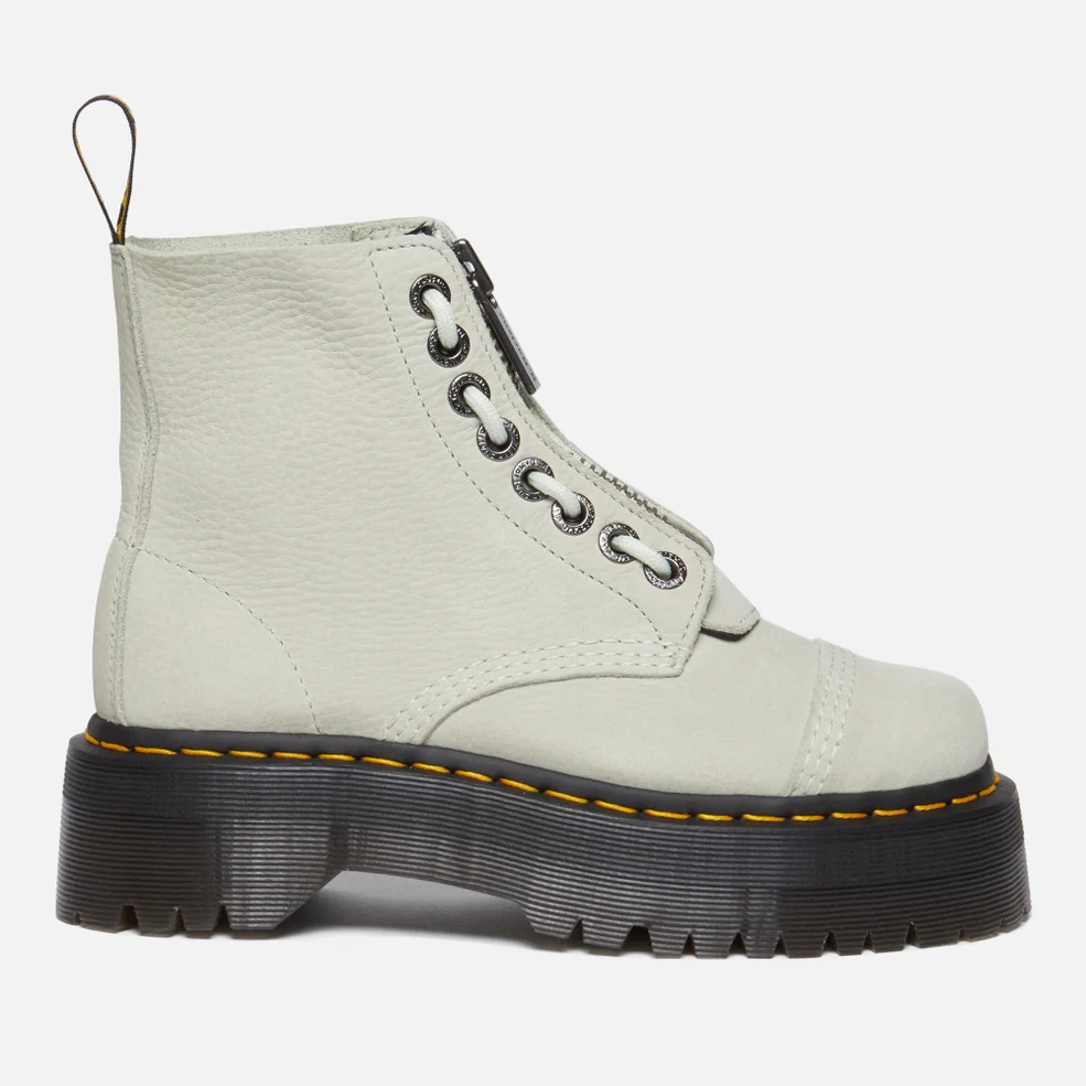 Dr. Martens Women's Sinclair Leather Zip Front Boots - Smoked Mint Image 1