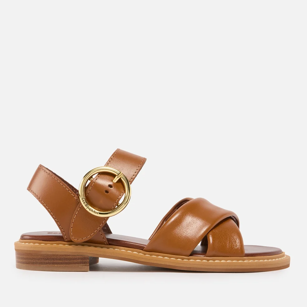 See By Chloé Women's Lyna Leather Flat Sandals Image 1