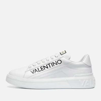 Valentino Men's Rey Leather Low Top Trainers - White/Black