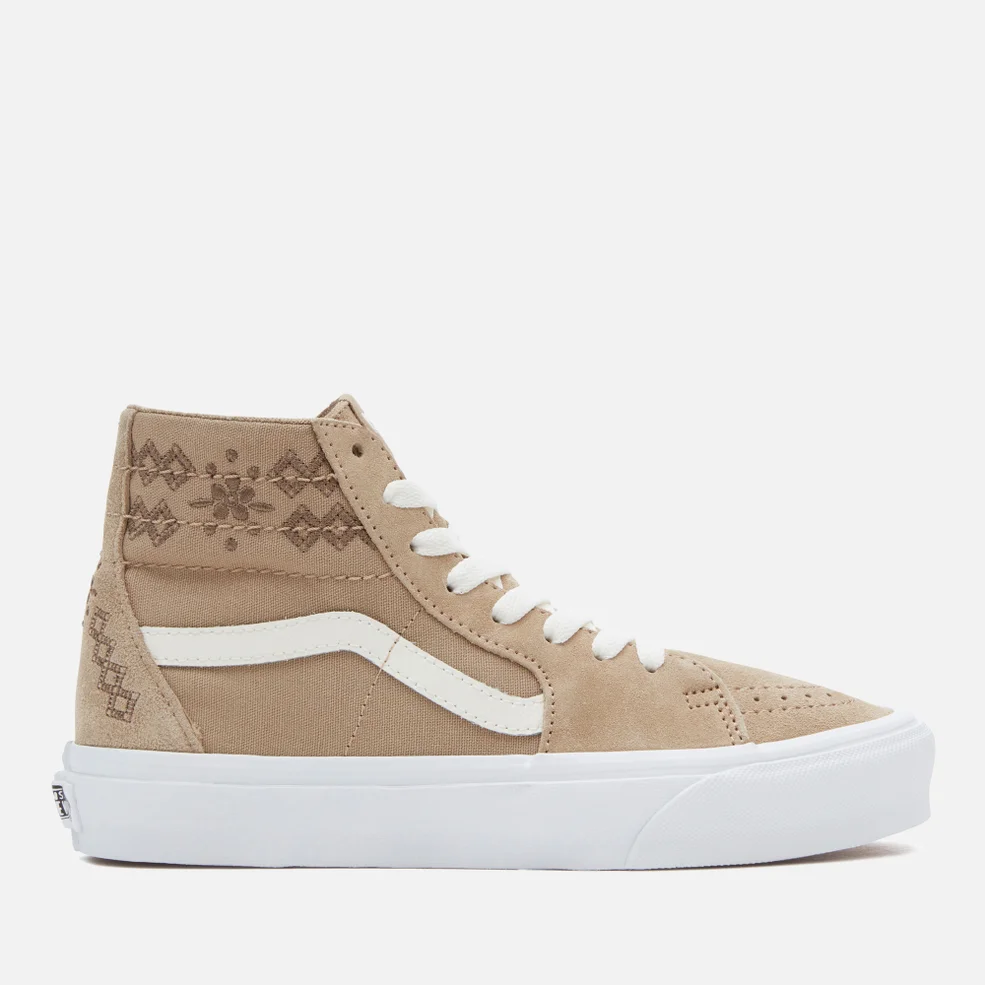 Vans Women's SK8-Hi Tapered Canvas and Suede Trainers - UK 4 Image 1